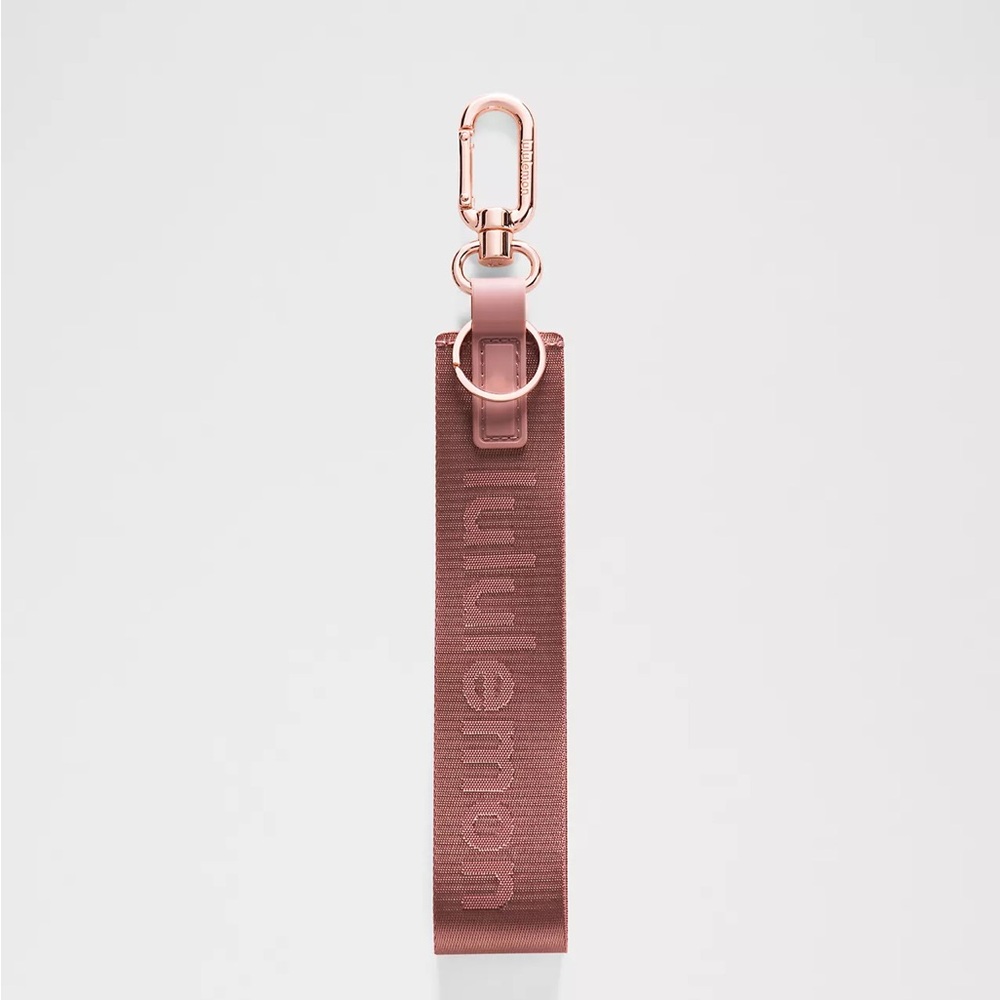Lululemon Never Lost Keychain- Red Clay/Rockwood
